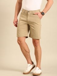 Corpqlo Mens Nylon Ripstop Beige Short for Summer -  Breathable & Lightweight