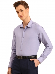 Corpqlo Mens Slim Fit Formal Light Purple Shirt | Long Sleeve Business & Office Wear | Classic Collared Shirt (Light Purple)